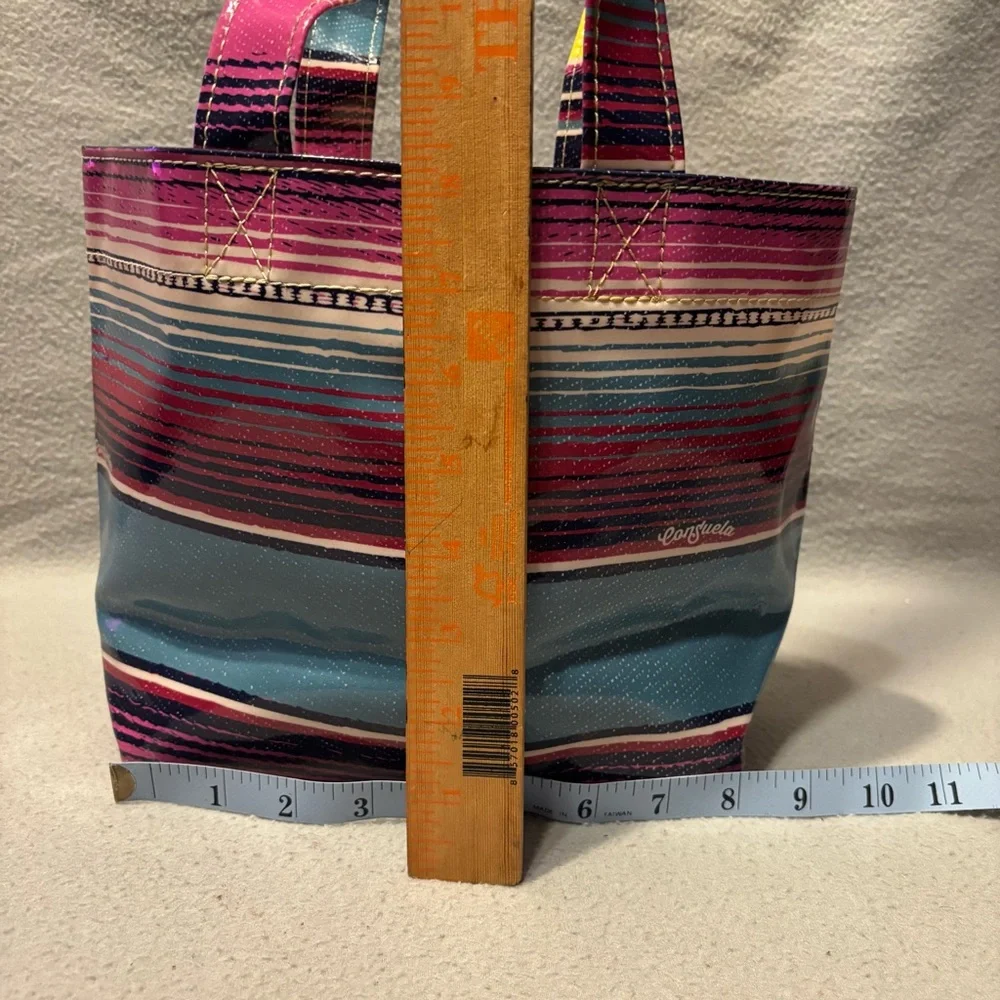 Consuela Thelma Colorful Striped Mini Tote Bag - Picture 3 of 7